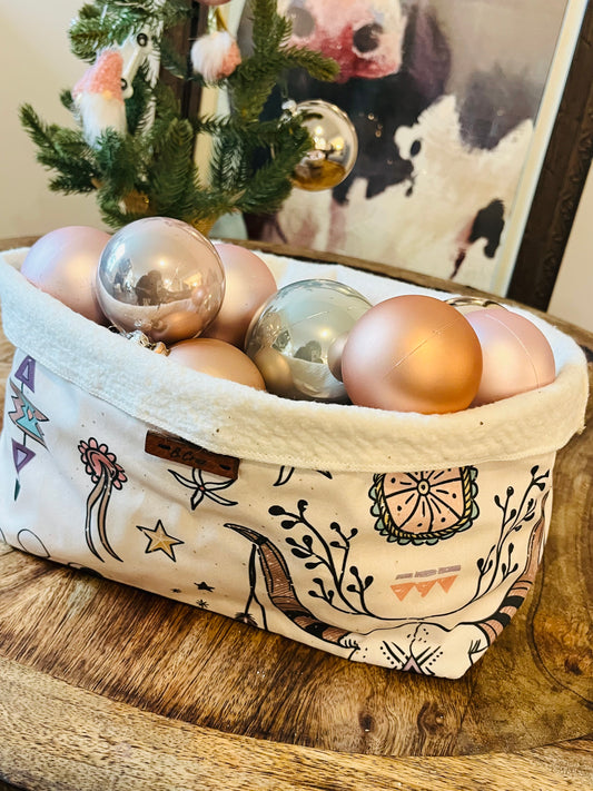 Texas Winter Fabric Bowl